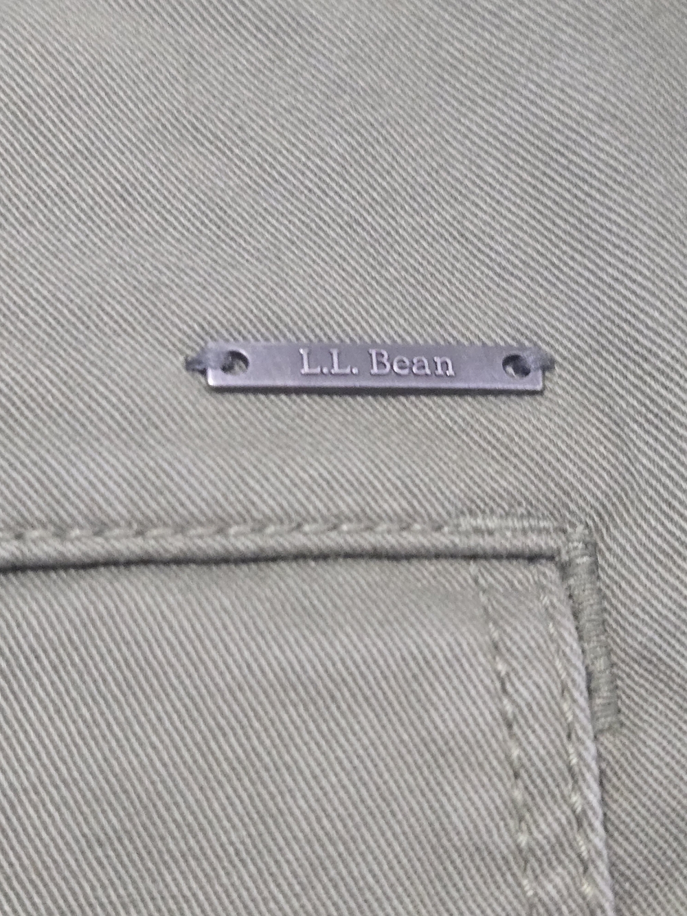 L.L.Bean Favorite Fit Olive Green Cargo Pants Women’s 16 Petite - Picture 7 of 7